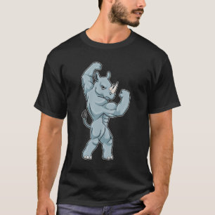 Rhino als Bodybuilder Extrem T-Shirt