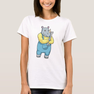 Rhino als Mechanik mit Wrench T-Shirt