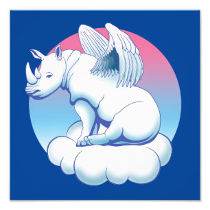 Rhino Angel - Rhinoceros Conservation Awareness Fotodruck