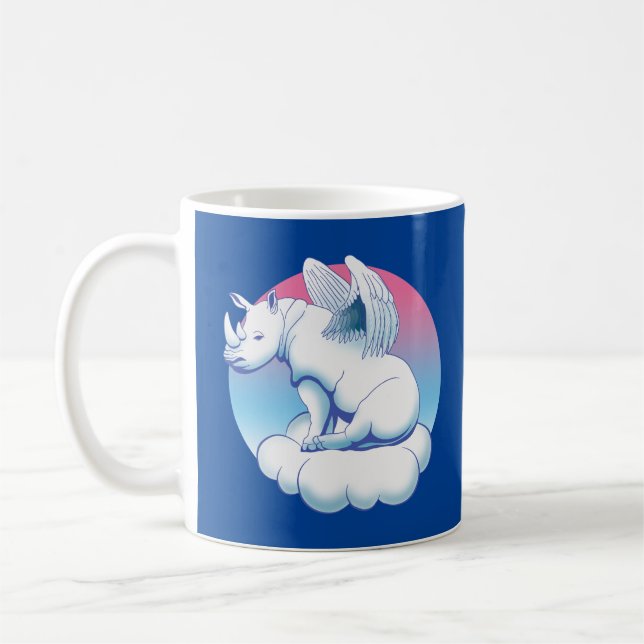 Rhino Angel - Rhinoceros Conservation Awareness Kaffeetasse (Links)