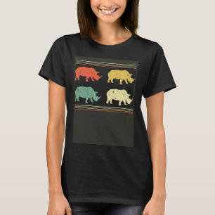 Rhino Animal Color Rhinos T-Shirt