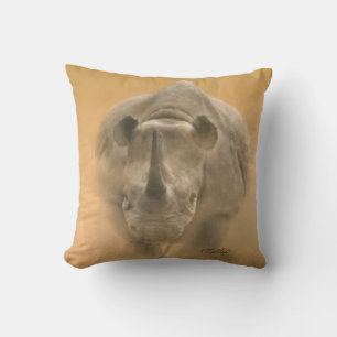 Rhino aufladen - Pastelle Kissen