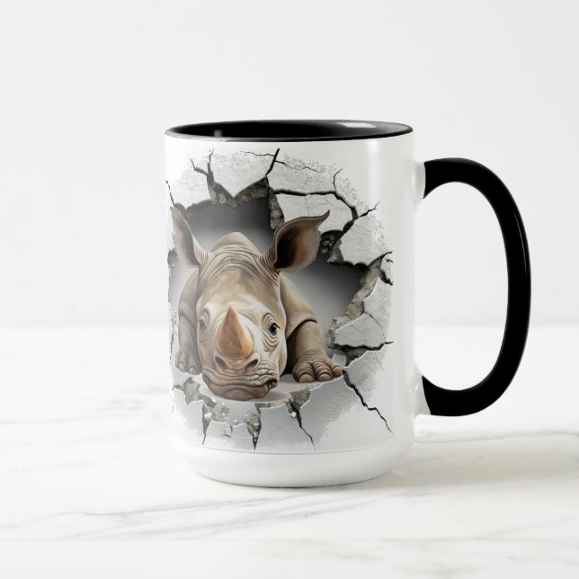 Rhino aus der Höhle Tasse (Rechts)
