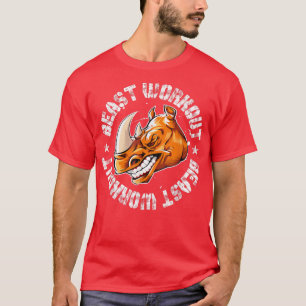 Rhino Beast Workout Bodybuilding Gym F T-Shirt