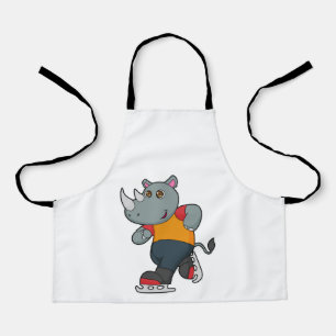 Rhino bei Ice Skaten mit Ice-Skaten Schürze