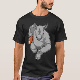 Rhino beim Fußballsport T-Shirt