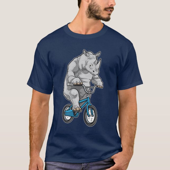 Rhino Bicycle T-Shirt (Vorderseite)