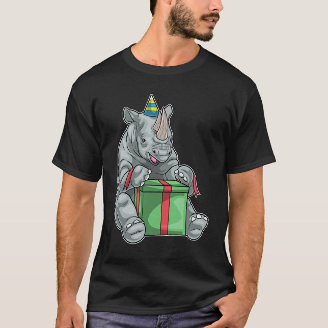Rhino Birthday Gift T-Shirt (Vorderseite)