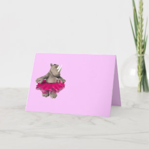 Rhino Blank Baby Shower Einladungskarte