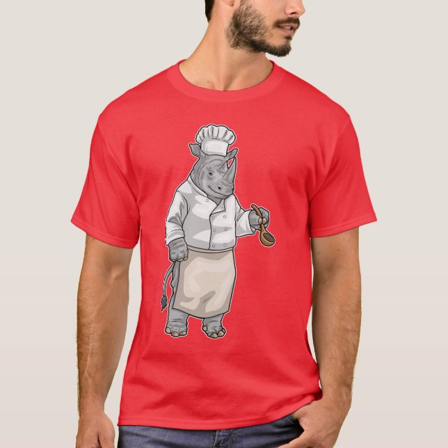 Rhino Cook Cooking spoon Cooking T-Shirt