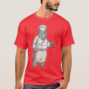 Rhino Cook Kochlöffel Kochen T-Shirt