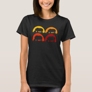 Rhino Cool Rhinoceros Afrikanische Tiere Retro Sun T-Shirt