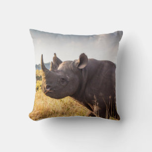 Rhino Cotton Throw Kissen