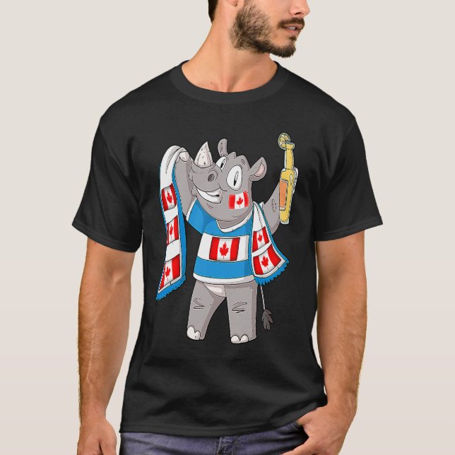 Rhino fan Canada T-Shirt (Vorderseite)