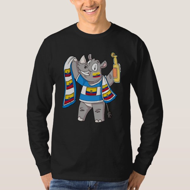 Rhino fan Ecuador T-Shirt (Vorderseite)