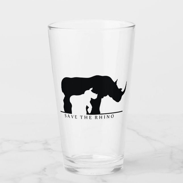Rhino gerettet glas (Vorderseite)