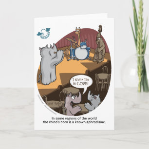 Rhino Greeting Card Karte