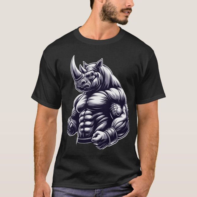 Rhino Gym 03 Mädchen T-Shirt (Vorderseite)