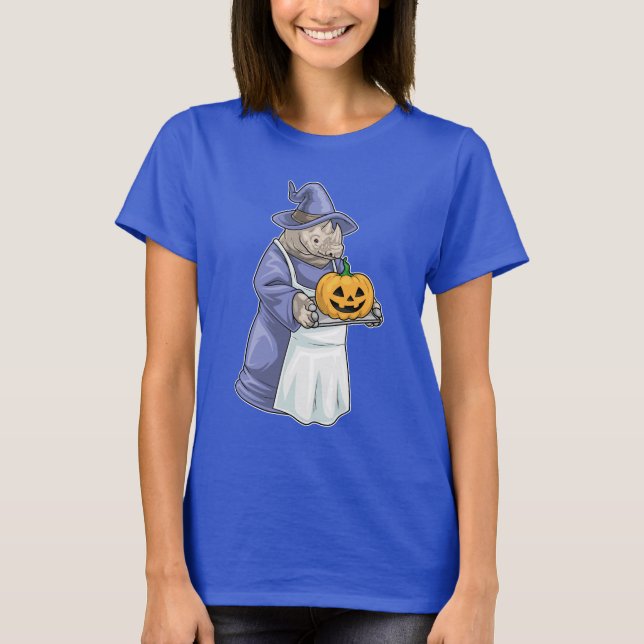 Rhino Halloween Hexenbaker T-Shirt (Vorderseite)