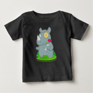Rhino Halloween Zombie Baby T-shirt