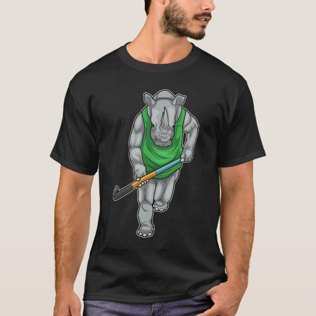 Rhino Hockey Hockey-Stab T-Shirt (Vorderseite)