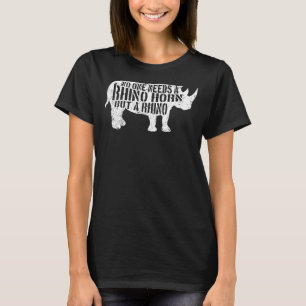 Rhino Horn-Rhinoceros T-Shirt