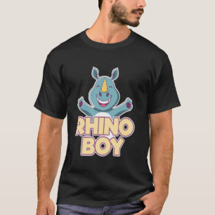 Rhino-Junge Kinder Nashorn Jugend Kinder Jungen T-Shirt