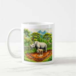 Rhino Liebe Kaffeetasse
