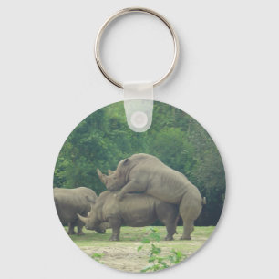 Rhino-Liebe Schlüsselanhänger