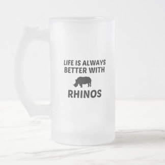 RHINO LIFE IST BESSER MATTGLAS BIERGLAS