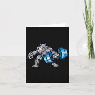 Rhino Lifting Weights Bodybuilding Beast Gym Fitne Karte