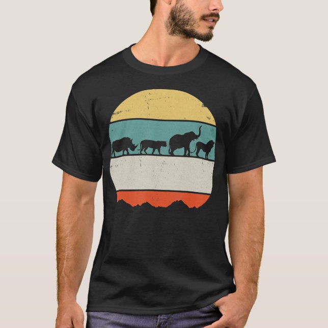 Rhino Lion Elephant aus Afrika | Naturgeschenk T-Shirt (Vorderseite)