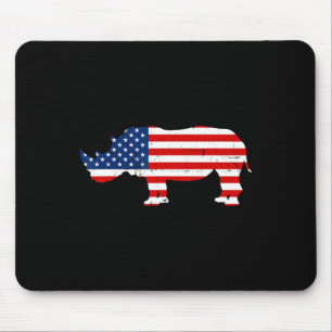 Rhino Lover Rhinoceros Horn-Safari Mousepad