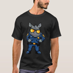Rhino Polizei Polizist Rhino T-Shirt