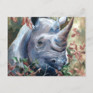 Rhino Postcard Postkarte