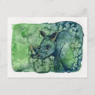 Rhino Postkarte