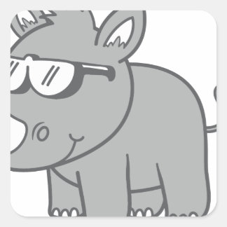 RHINO QUADRATISCHER AUFKLEBER