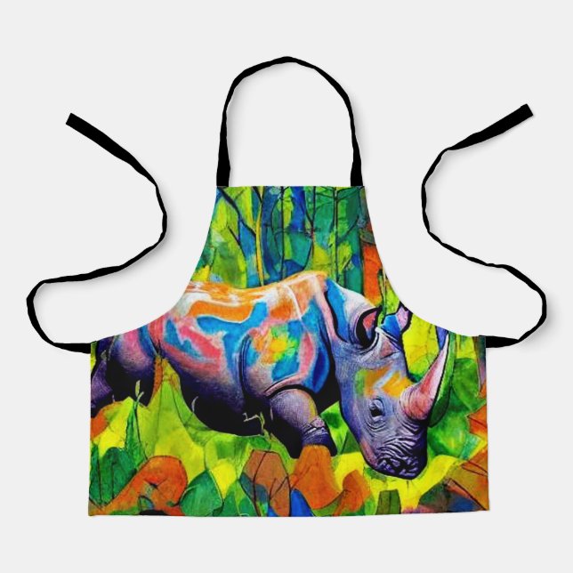 Rhino reflektierendes Blattwerk Schürze (Vorderseite)