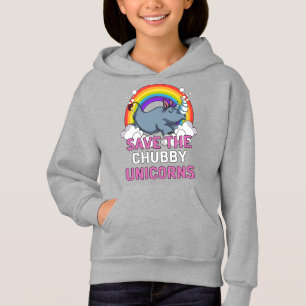 Rhino retten den Chubby Unicorns magischen Hoodie