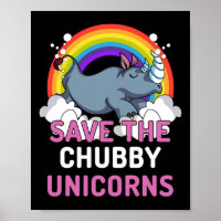 Rhino Rettete The Chubby Unicorns Magischer Regenb