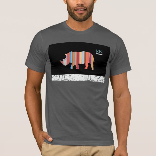 Rhino/Rinno/Rhinoceros cool T-Shirt (Vorderseite)