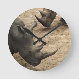 Rhino Runde Wanduhr