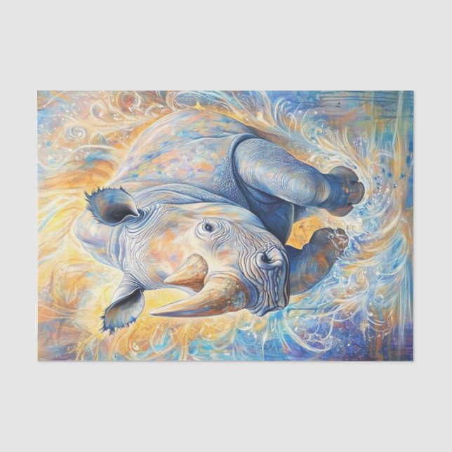 Rhino Seidenpapier (Vorderseite)