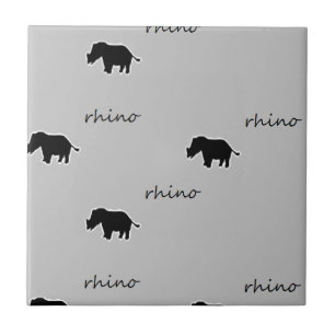 Rhino Silhouette Fliese