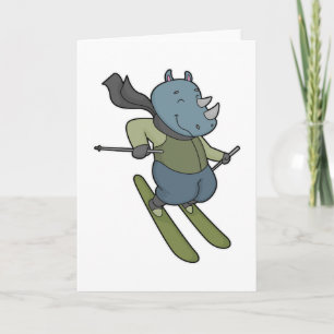 Rhino Skifahrer Ski Karte