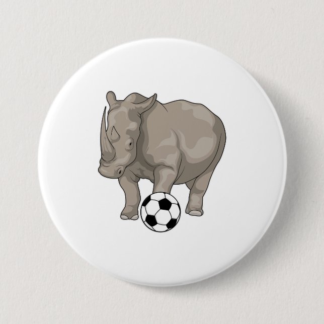 Rhino Soccer player Soccer Button (Vorderseite)