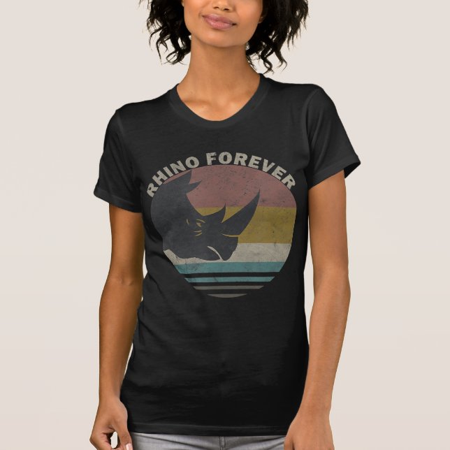 Rhino Spirit Animal Loft T-Shirt (Vorderseite)