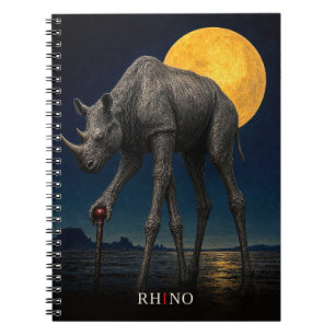Rhino Stock gothic Surrealismus Notizblock