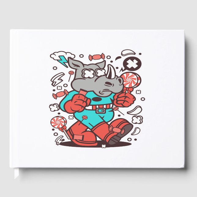 Rhino Super Candy Gästebuch (Vorderseite)