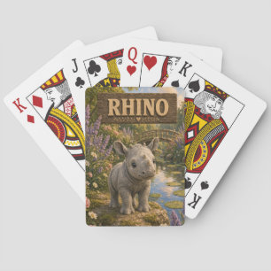 Rhino Süßes Baby-Geschichtenbuch-Nursery-Tier Spielkarten